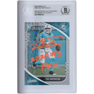 Tua Tagovailoa Miami Dolphins Autographed 2020 Panini Rookies and Stars #102 Beckett Fanatics Witnessed Authenticated Rookie Card