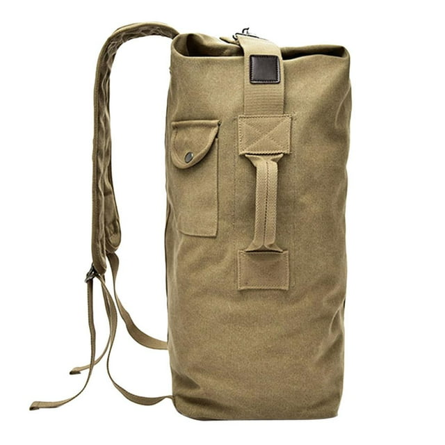 Bolsa de Deportes de Lona Baoblaze para Hombres y Mujeres de Viaje Camping Senderismo Khaki Tamaño L