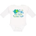 thumbnail image 3 of Inktastic My Mimi Loves Me Cute Elephants Boys or Girls Long Sleeve Baby Bodysuit, 3 of 5