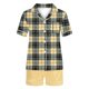 thumbnail image 5 of Conjunto de Verano para las Mujeres, Estampado Cuello de Manga Corta Y Pantalones Cortos, Moda Casual de Dos Piezas, 5 of 8
