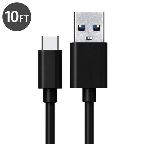 USB Type C Cable Charger, FREEDOMTECH 10ft USB C to USB A Charger Cable Fast Charger Cord For Samsung Galaxy Note 8, Galaxy S8/S8 , Apple New Macbook, Nexus 6P 5X, Google Pixel, LG G5 G6