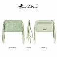 thumbnail image 3 of Bolso Cruzado Montana West con Flecos de Cuero de Vaca Vintage, 3 of 6