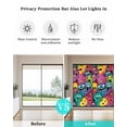 thumbnail image 4 of Window Privacy Film Colorful Cute Monsters Stained Glass Window Film Decorative Sun Block Window Cover Abstract Art Modern Window Clings Static Adhesive Sticker for Bathroom 23.6"x59", 4 of 7