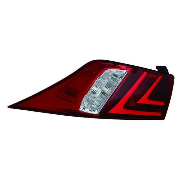 New CAPA Certified Standard Replacement Driver Side Outer Tail Light Lens And Housing, Fits 2014-2015 Lexus IS250 Sedan