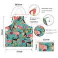thumbnail image 7 of German Shepherd with Pioneer Flower Apron-Garden Aprons for Women with Pockets-Cotton Linen Waterproof Kitchen Cooking Gardening Aprons Adjustable for Kitchen,Cooking,BBQ and Salon 33x27 Inch, 7 of 7
