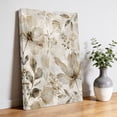 thumbnail image 2 of Canvas Wall Art Magnolia Blooms Canvas Art Print Fall Vintage Botanical Sepia Brown Flower Pictures Wall Decor for Living Room Bedroom Artwork Decorations Stretched Framed Ready to Hang 8"x10", 2 of 9