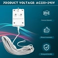 thumbnail image 5 of 24V Doorbell Transformer Adapter for Video Doorbells, Enhanced Performance & Easy Installation UK PLUG, 5 of 8