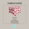 thumbnail image 5 of MARTHA STEWART Americana Star Gingham Plaid Indoor Tablecloth, Patriotic USA America Decor, Red/White/Blue, 60"x84", 5 of 5