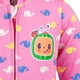 thumbnail image 5 of Mono CocoMelon de forro polar para niños pequeños y niñas, color rosa 3T, 5 of 5