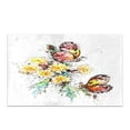 thumbnail image 2 of CADecor Composition of Flowers and Butterflies Bathroom Mat Bath Rug, Doormat 30x18 inches, 2 of 2