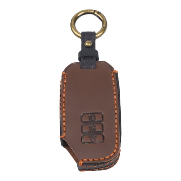 Car Keypack Keychain Key Fob Cover For Kia Ev6 For Seltos K5 For Sorento For Mq4 7 Buttons Keyring Holder Brown Blue Black