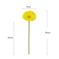 thumbnail image 5 of Yesbay Faux Flower Branch Floral Decoration,Artificial Gerbera Jamesonii with Stem, Fake Silk Flower Home Office Table Centerpiece, 5 of 7