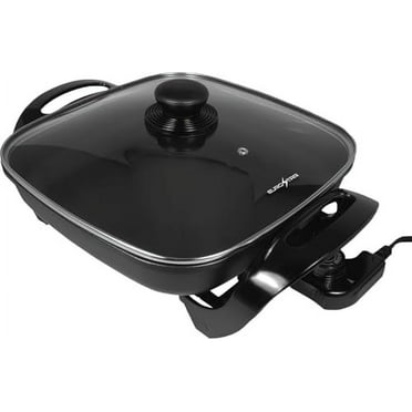 EUROSTAR SK1150 11.5" Electric Skillet with Glass Cover