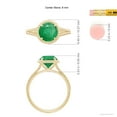 thumbnail image 5 of Angara Natural 1.75 Ct. Emerald Solitaire Ring in 14K Yellow Gold for Women (Ring Size: 3), 5 of 10