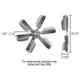 thumbnail image 4 of Aspa de ventilador Derale 17019 de acero inoxidable de 48 cm, 19", 4 of 4