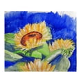 thumbnail image 1 of Betsy Drake BK775 Rising Sunflower Fleece Throw, 1 of 1