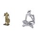 thumbnail image 1 of Figura de caballero, escultura, artesanía, decoración, figura abstracta de lector, figura humana, coleccionable, material de resina, adecuada para esc, 1 of 8