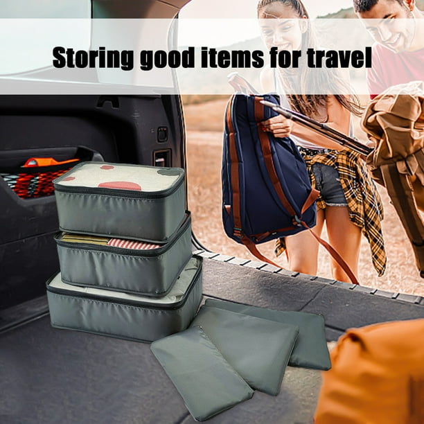 SDJMa Travel Luggage Organizer Travel Storage Bag for Suitcase Packing Organizer Travel Packing Pouches Packing Cubes Clothes Sorting Package
