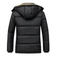 thumbnail image 3 of Vedolay Warm Winter Coats for Men Winter Warm Lined Thick Hooded Jacket Outwear Overcoat Black,XL, 3 of 4