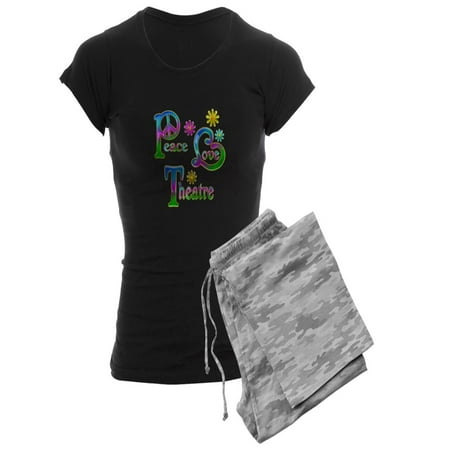 

CafePress - Peace Love Theatre - Women s Dark Pajamas