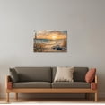 thumbnail image 2 of ZHONGYUTONG Sea Turtle Canvas Wall Art Turtle Bathroom Wall Decor Coastal Beach Pictures Ocean Animal Artwork Lighthouse Painting for Home Decor Framed (24.00" x 36.00"), 2 of 5