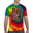 thumbnail image 2 of Wild Bobby, Colorful Painted Tiger, Animal Lover, Tie-Dye Tees, Reactive Rainbow, Large, 2 of 3