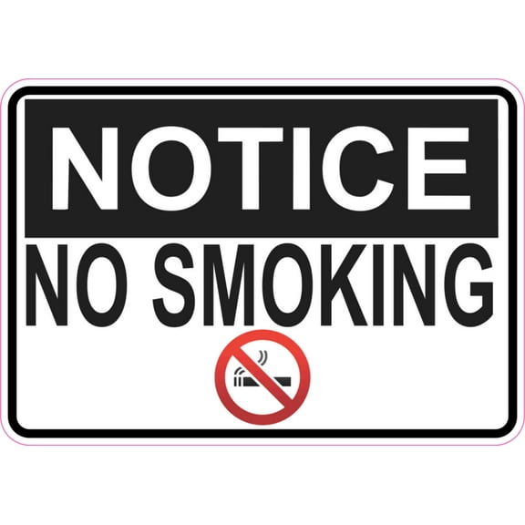 5in x 3.5in Symbol No Smoking Magnet Signs Magnetic Business Sign Magnets