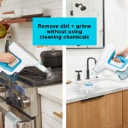 BLACK+DECKER Steam-Mop Multipurpose Steam Cleaning System with 7 Attachments + Storage Wall Mount, BHSM15FX10