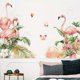 thumbnail image 5 of 1pc, Flamingos Wall Decals Peel And Stick Tropical Plant Animal Green Leaves Stickers Art Mural Decor For Home Dorm Office Party Nursery, 5 of 5