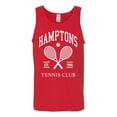 thumbnail image 2 of Wild Bobby Hamptons Tennis Club Est 1986 Sports Mens Tank Top, Red, Small, 2 of 6