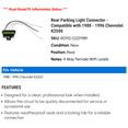 thumbnail image 2 of Rear Parking Light Connector - Compatible with 1988 - 1996 Chevy K2500 1989 1990 1991 1992 1993 1994 1995, 2 of 2