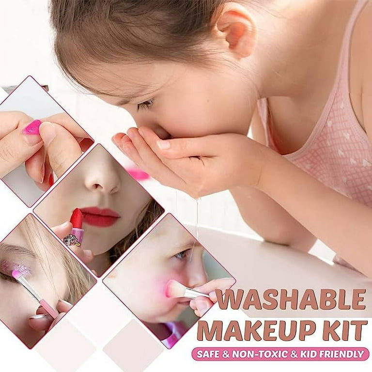  Kids Washable Makeup Girl Toys - Kids Makeup Kit for
