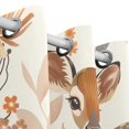 thumbnail image 3 of Deer Flowers and Leaves Black Out Curtains 84 Inch Length Curtains for Sliding Glass Doors Bedroom Living Room 2 Pack, 3 of 6