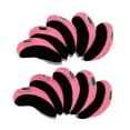 thumbnail image 1 of Juego de 10 Uds. de fundas para cabeza de hierros de Golf, funda híbrida para cabeza, funda antiarañazos para conductor, fundas para cabeza de madera, negro y rosa shamjiam cubierta de la cabeza del palo de golf, 1 of 9