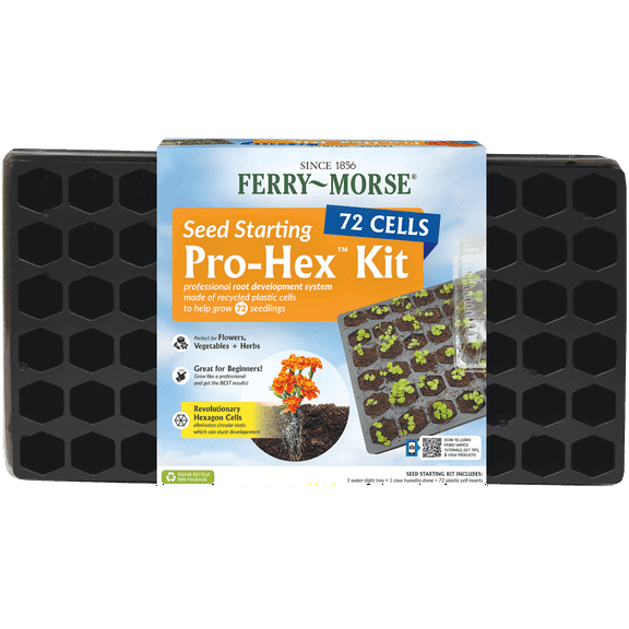 Ferry-Morse 72 Cells Pro-Hex Seed Starting Tray 20" x 11" x 2.5"