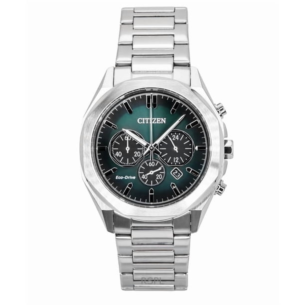 Citizen Reloj Eco-Drive con Cronógrafo y Esfera Verde para Hombre CA4590-81X