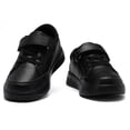 thumbnail image 6 of Kids Light Athletic Sneakers, Hook and Loop Daily Walking Shoes, Black (Boys & Girls), 6 of 8