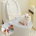 thumbnail image 1 of HaoXun Cat Toilet Trainer - Odor Proof Sand Proof Splash Proof Feces and Urine Proof Litter Box for Cats, Plastic Pet Toilet Training System with Stable Design for Bathroom Use, 15.35x14.17 Inches, 1 of 6