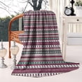 thumbnail image 2 of Green and Red Christmas Pattern Blanket,Comfortable Soft Lamb Wool Throw Blanket,All Season,Warm Lightweight Blankets for Sofa Bed Couch Living Room Chair,50"x60", 2 of 4