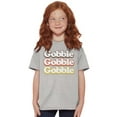 thumbnail image 4 of Gobble Gobbler Thanksgiving Crewneck T Shirts Boy Girl Teen Brisco Brands L, 4 of 6