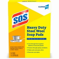 S.O.S Heavy Duty Steel Wool Soap Pads, 15 count