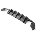 thumbnail image 3 of Ikon Motorsports Rear Diffuser Compatible with 15-23 Dodge Charger IKON V2 Style Matte Black PP Rear Bumper Diffuser Lip With 5 Shark Fins - 2PCS, 3 of 8