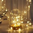 thumbnail image 4 of Cadena de luces LED con forma de bola de hielo agrietada, resistente al agua, con alambre de cobre, luz decorativa de color, control remoto, cuentas agrietadas, material duradero, 4 of 5