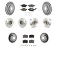 thumbnail image 1 of Transit Auto Front Rear Hub Bearing Assembly Coated Disc Brake Rotor and Ceramic Pad Kit (10Pc) for Car 2014 Volkswagen Beetle R-Line GSR with 2.0L with 272mm Diameter Left Right KBB-120741, 1 of 2