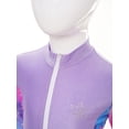 thumbnail image 5 of Alvivi Kids Girls Athletic Sport Jacket Long Sleeve Zipper Figure Ice Skating Coat Top Gymnastic Outerwear Purple 14, 5 of 7