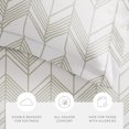 thumbnail image 4 of Duvet Cover Set - Ultra Soft & Breathable - Light Gray Alps Chevron for Queen Size Bedding by Comfort Canopy, 4 of 11