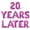 Pink, variant on Letter Balloons - 20 YEARS LATER 16" Inch Alphabet Letters Foil Mylar Balloon 20th Anniversary Party Banner (Red)