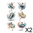 thumbnail image 1 of 2x Pegatinas De Pared De Bailarina De Ballet Calcomanías De Pared De Bailarina De Ballet Para Dormitorio De Niñas, 1 of 6