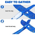 thumbnail image 2 of 4 Pack LED Light Airplane,17.5" Large Throwing Foam Plane,2 Flight Mode Glider Plane,Flying Toy for Kids Outdoor Sport Toys Birthday Party Favors Foam Airplane, 2 of 7