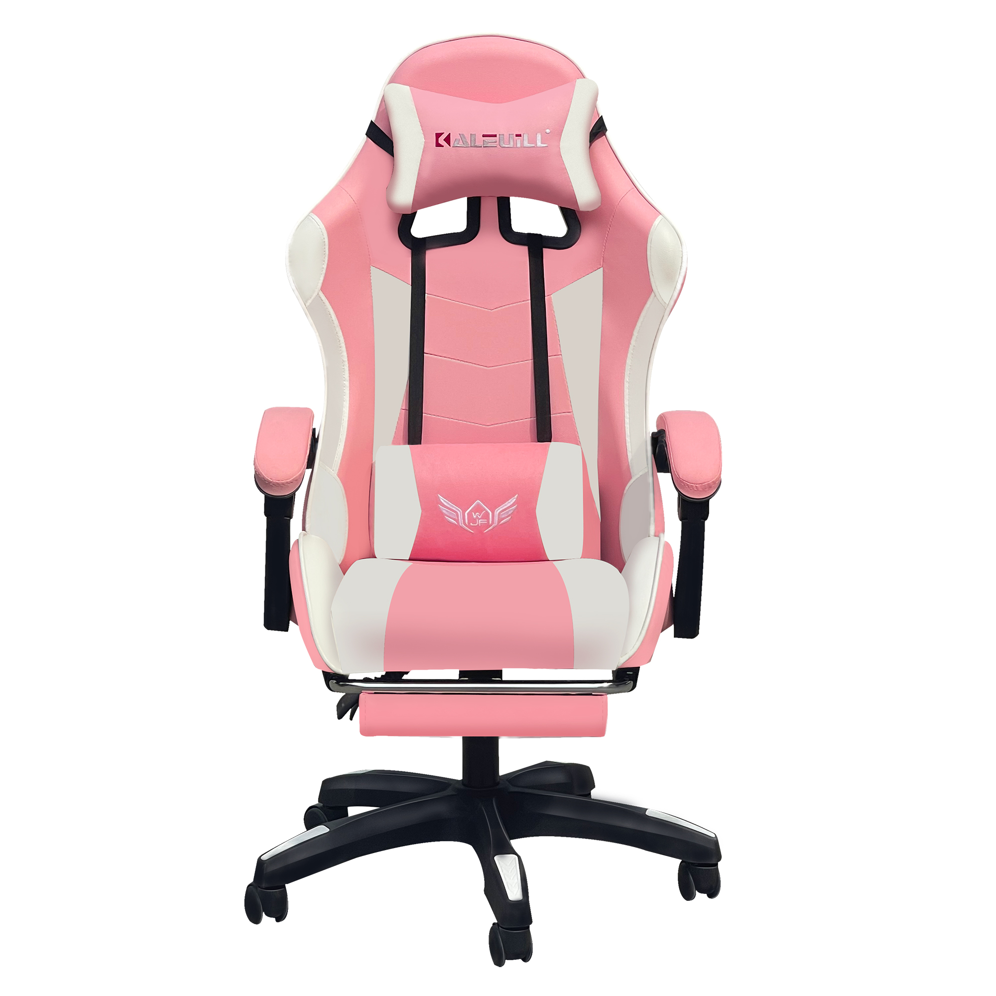 JoooDeee Gaming Chair with Footrest and Ergonomic Lumbar Massage Pillow